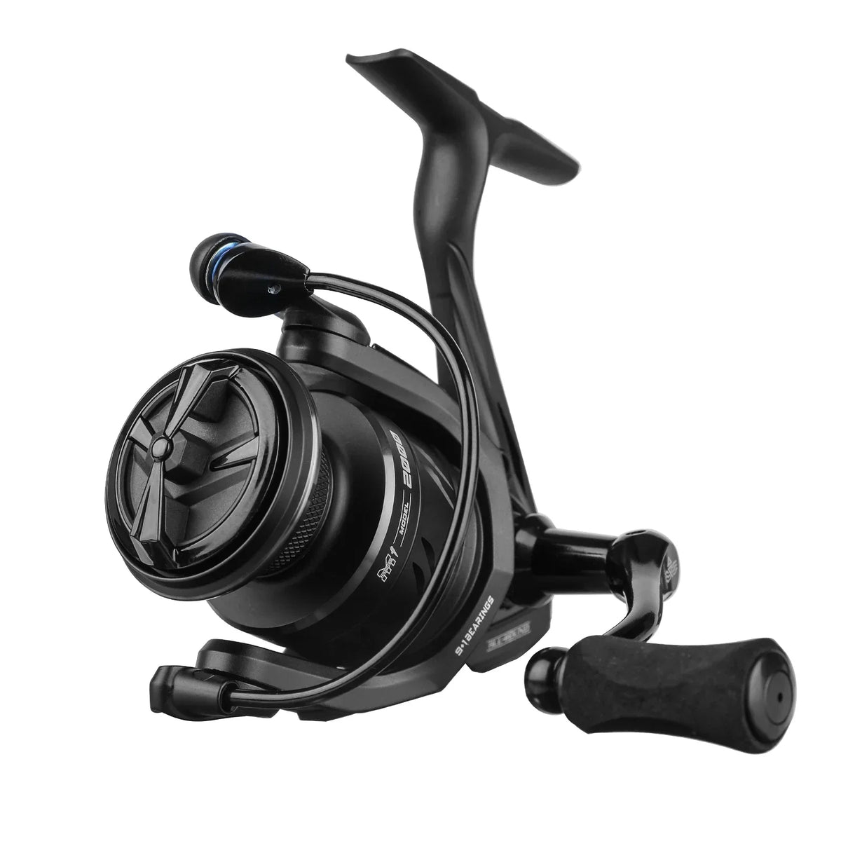 5000 Series Graphite Spinning Reel Left/Right Handed Black