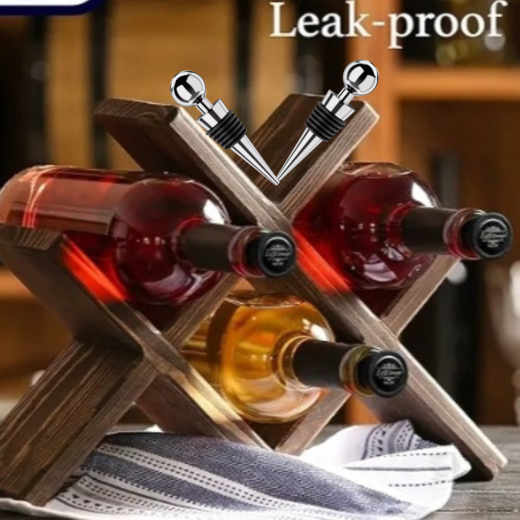 Dopuri pentru sticle de vin LXE CONCEPT, cu etanșare din silicon