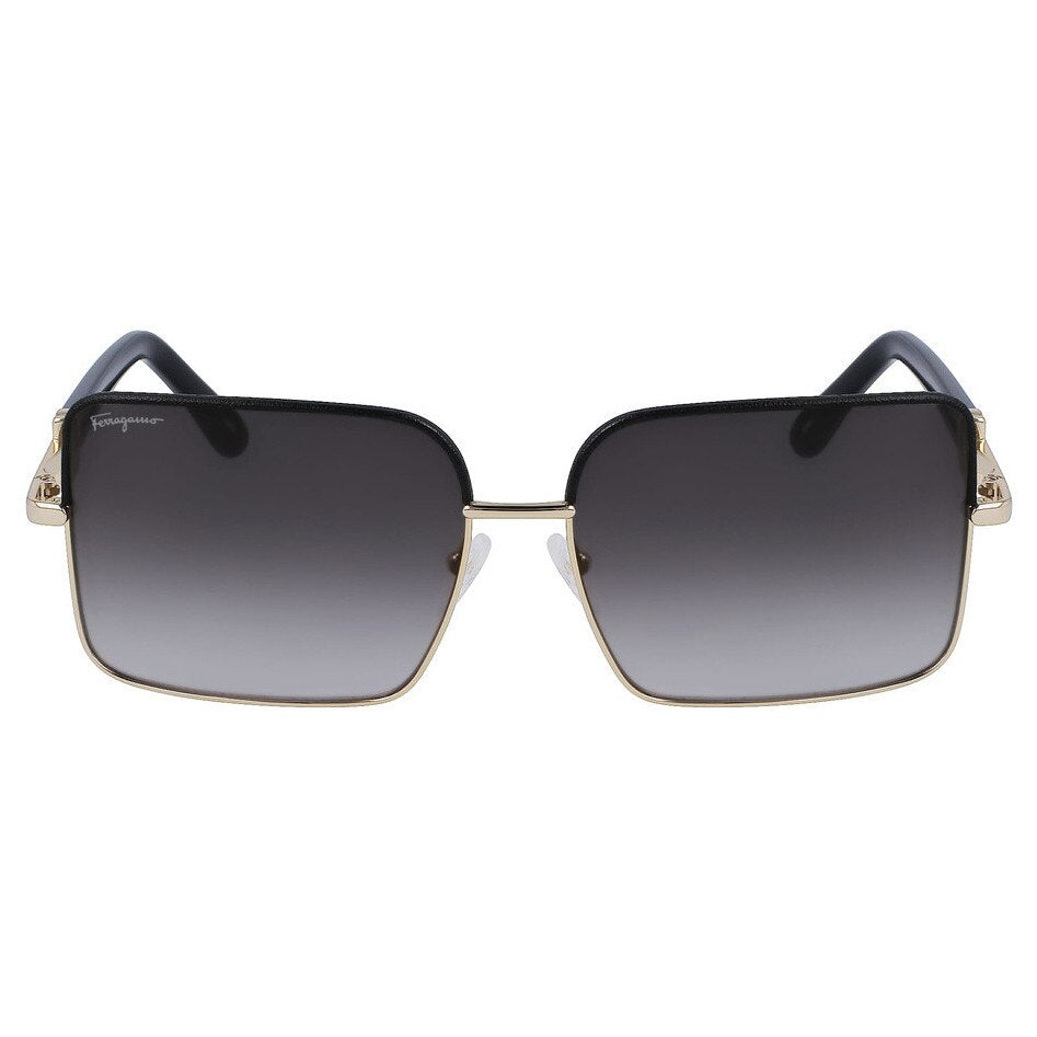 Ochelari de soare damă Ferragamo SF302SL601870, negru și auriu