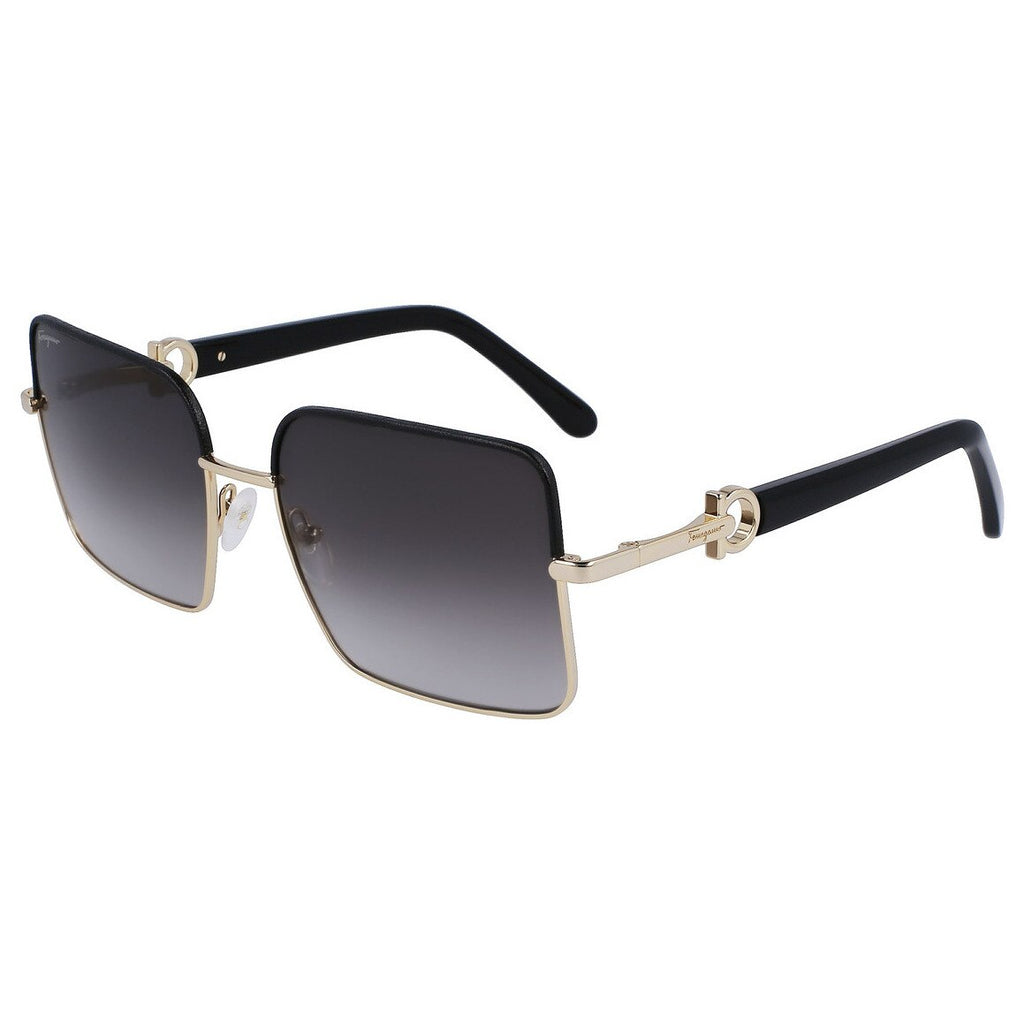 Ochelari de soare damă Ferragamo SF302SL601870, negru și auriu